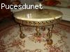 TRES BELLE TABLE SALON EN MARBRE ET BRONZE